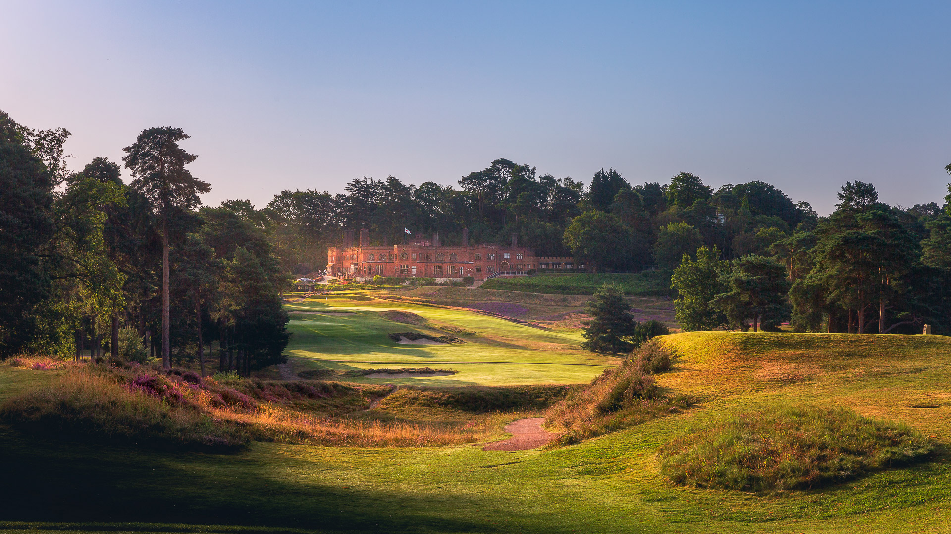 The clubhouse at St George’s Hill Golf Club